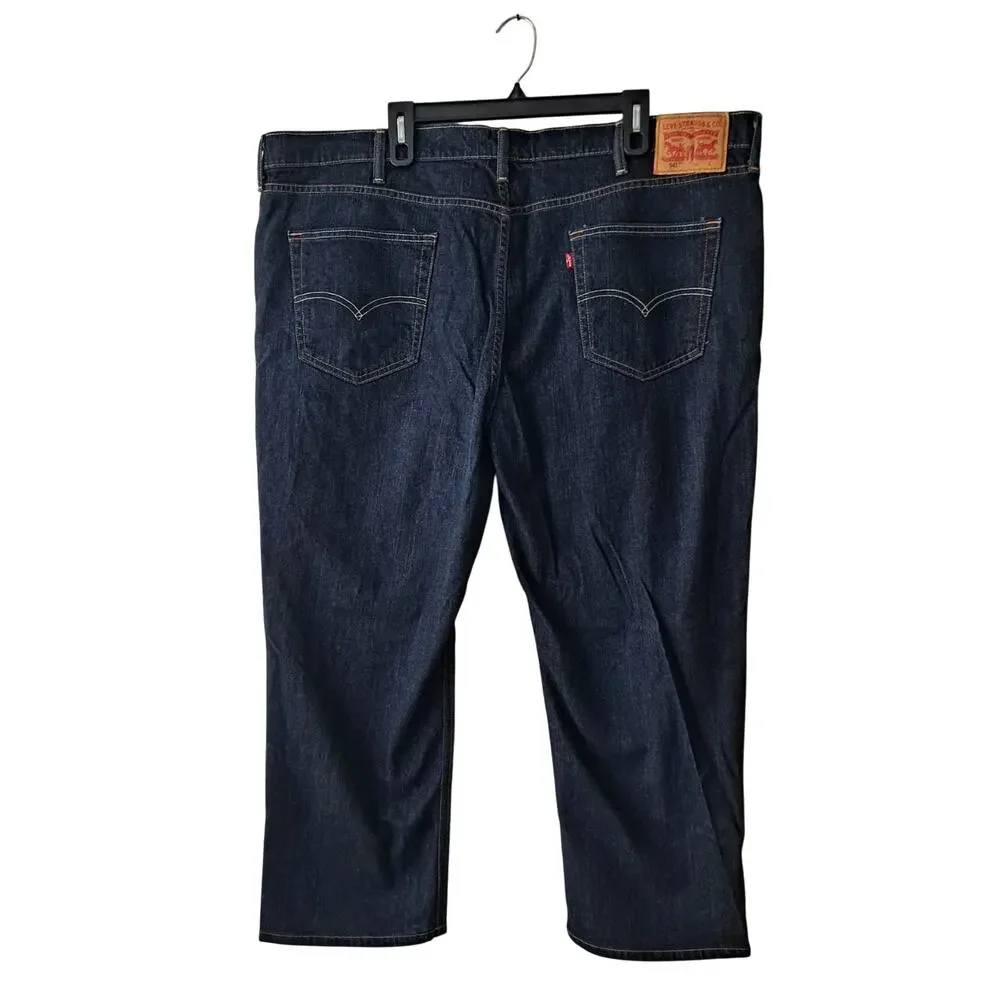 Levi's 541 Athletic Taper Fit Denim Jeans Cleaner Medium Wash Mens Size 48
